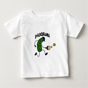 Camiseta Para Bebê Salmoura engraçada que joga Pickleball