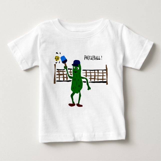 Camiseta Para Bebê Salmoura que joga a arte do primitivo de (Frente)