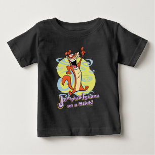 Camiseta Para Bebê Saltando Igauna em um Stick!™