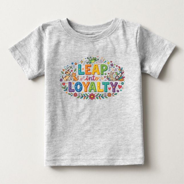 Camiseta Para Bebê Salte para a Lealdade (Frente)