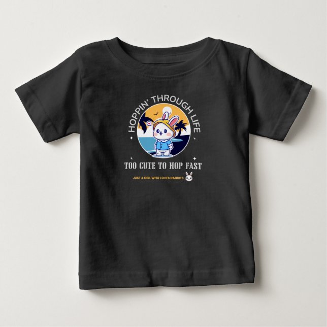 Camiseta Para Bebê Saltitando pela Vida (Frente)