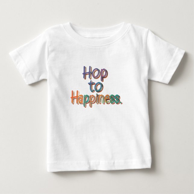 Camiseta Para Bebê Salto à FELICIDADE (Frente)