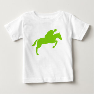 Camiseta Para Bebê Salto de Cavalo - Verde Marciano