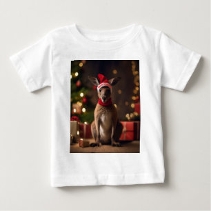 Camiseta Para Bebê "Salto Feriado de Roo-dolph: Uma Maravilha Festiva