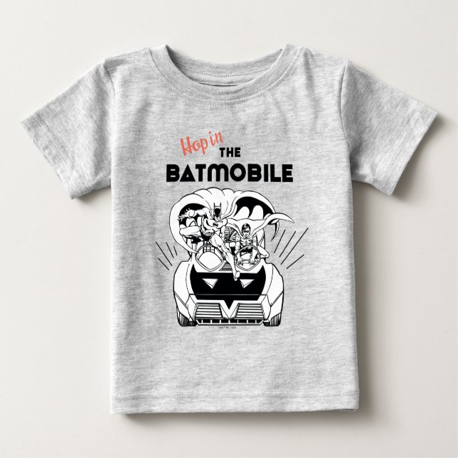 Camiseta Para Bebê Salto no Batmobile (Frente)