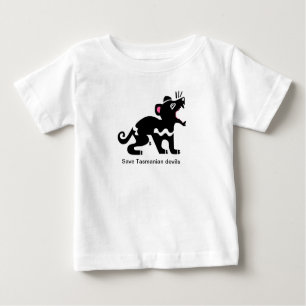 Camiseta Para Bebê Salvamento de demônios da Tasmânia - Imagem animal