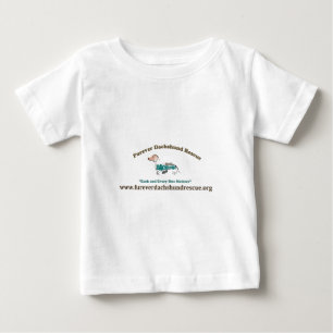Camiseta Para Bebê Salvamento do Dachshund de Furever