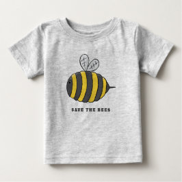 Camiseta Para Bebê Salvar as abelhas