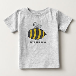 Camiseta Para Bebê Salvar as abelhas