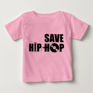 Camiseta Para Bebê Salvar o hip-hop