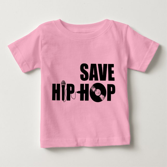 Camiseta Para Bebê Salvar o hip-hop (Frente)