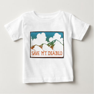 Camiseta Para Bebê Salvar o t-shirt do bebê de Diablo da montagem