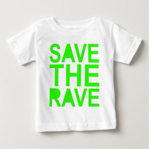 Camiseta Para Bebê Salve a cena verde rave NU RAVE raver 80s