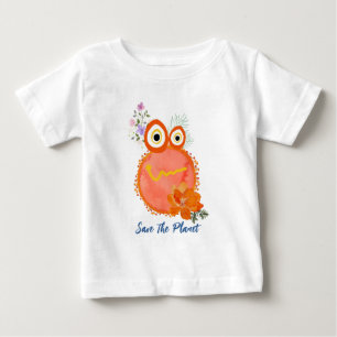 Camiseta Para Bebê Salve O Planeta