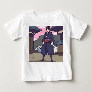 Camiseta Para Bebê samurai