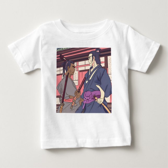 Camiseta Para Bebê samurai (Frente)