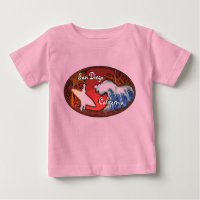 San Diego California surfer ondas roupas de bebê