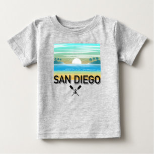 Camiseta Para Bebê San Diego Design - Baby Fine Jersey T-Shirt