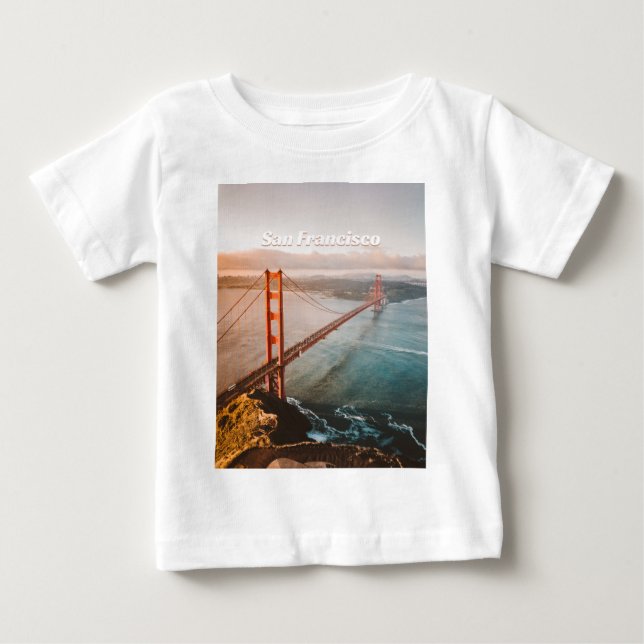Camiseta Para Bebê San Francisco (Frente)