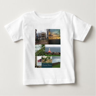 Camiseta Para Bebê San Juan, Puerto Rico