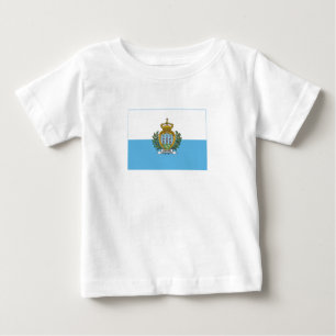 Camiseta Para Bebê San Marino Flag