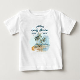 Camiseta Para Bebê Sand Beaches T-shirt para crianças