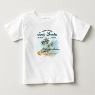 Camiseta Para Bebê Sand Beaches T-shirt para crianças