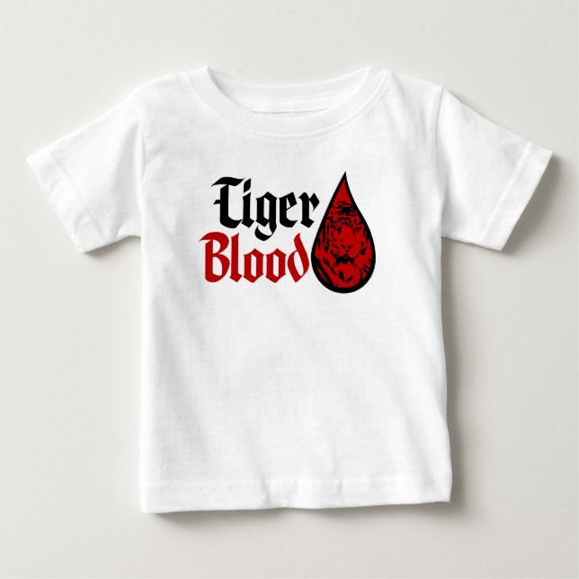Camiseta Para Bebê Sangue do tigre (Frente)
