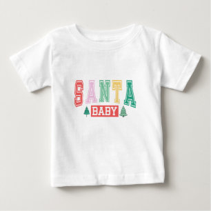 Camiseta Para Bebê Santa Baby - Natal