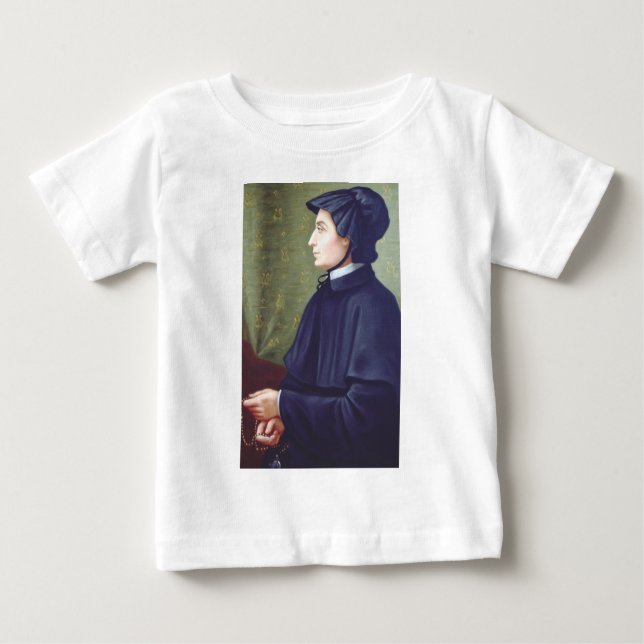 Camiseta Para Bebê Santa Isabel Ana Seton (Frente)
