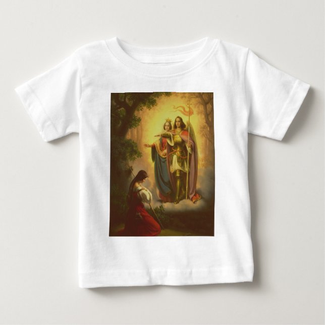 Camiseta Para Bebê Santa Joana d'Arc (Frente)
