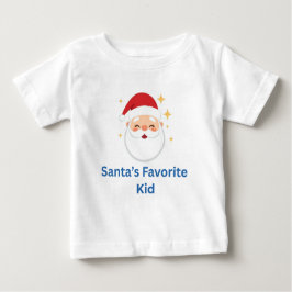 Camiseta Para Bebê Santa’s Favorite Kid Cute Christmas Design for Kid