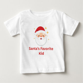 Camiseta Para Bebê Santa’s Favorite Kid Cute Christmas Design for Kid