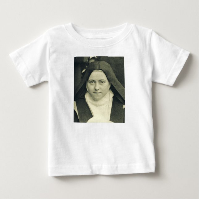 Camiseta Para Bebê Santa Teresa do Menino Jesus e da Santa Face (Frente)