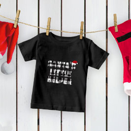 Camiseta Para Bebê Santa's little helper T-Shirt