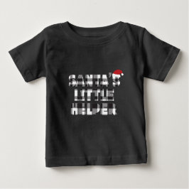 Camiseta Para Bebê Santa's little helper T-Shirt