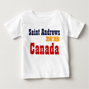 Camiseta Para Bebê Santo andrews N.B. Canadá