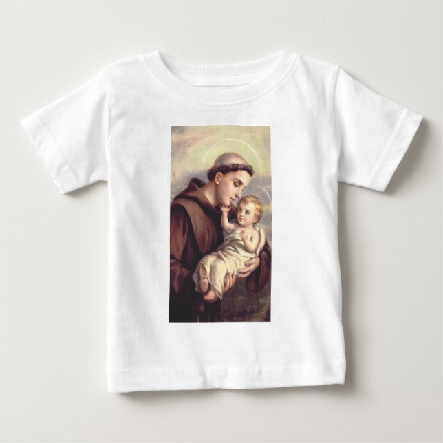 Camiseta Para Bebê Santo António de Pádua (Frente)