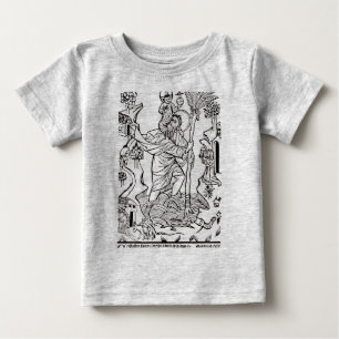 Camiseta Para Bebê Santo Católico Romano Christopher