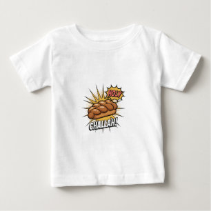 Camiseta Para Bebê Santo Challah Engraçado Judeu Hanukkah Judeu