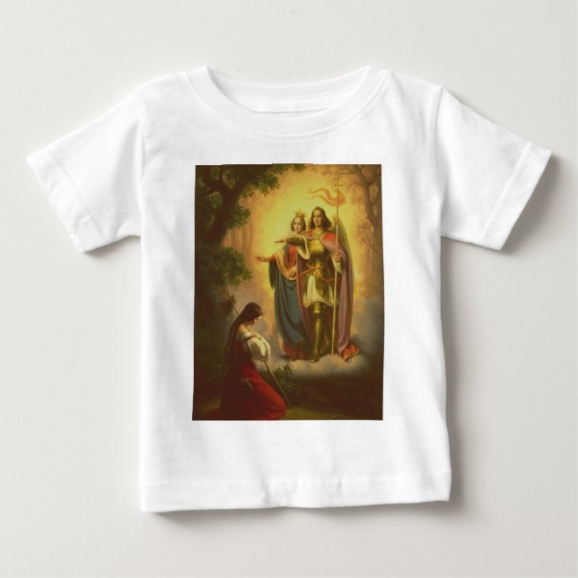 Camiseta Para Bebê Santo Joan of Arc (Frente)