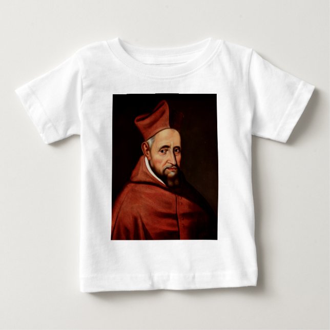 Camiseta Para Bebê Santo Robert Bellarmin (Frente)