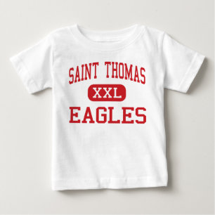 Camiseta Para Bebê Santo Thomas - Eagles - altos - Houston Texas
