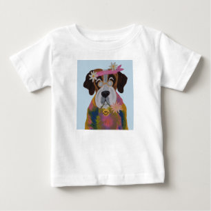 Camiseta Para Bebê São Bernardo Hippie