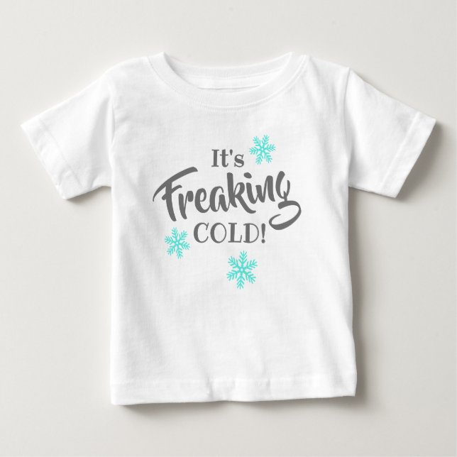 Camiseta Para Bebê São Crianças Engraçadas e Frio (Frente)