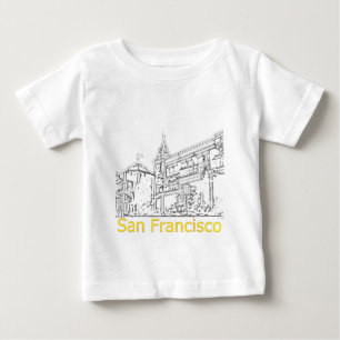 Camiseta Para Bebê São Francisco 1986 art O Desenho do MUSEU Zazzle