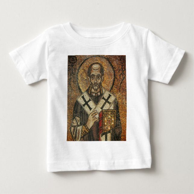 Camiseta Para Bebê São João Crisóstomo arcebispo de Constantinopla (Frente)