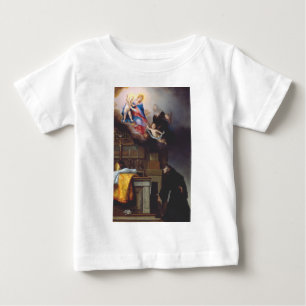 Camiseta Para Bebê São Luís de Toulouse Herança Celestial Arte