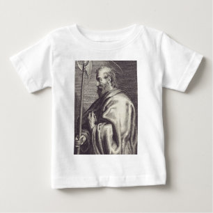 Camiseta Para Bebê São Mateus o Evangelista - Reprodução de Arte Fina