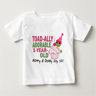 Camiseta Para Bebê Sapo-aliado adorável criança de 1 ano